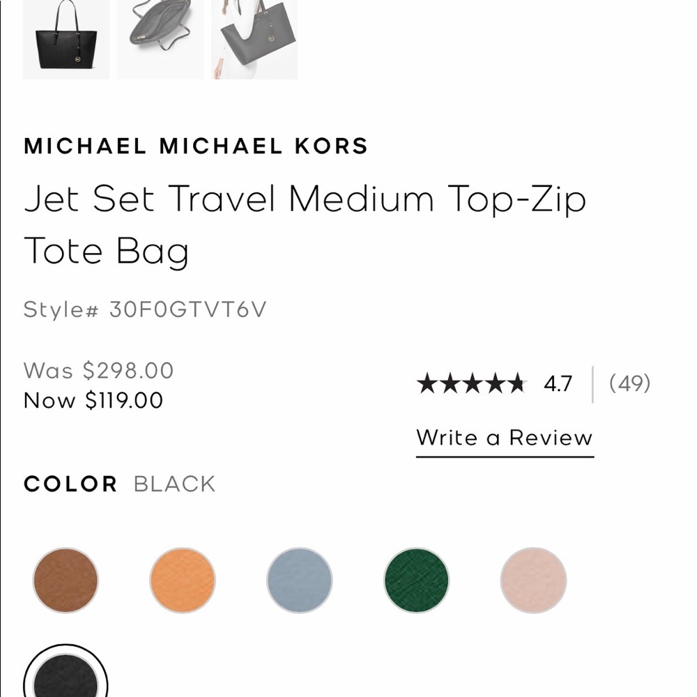 Michael Kors Jet Set Travel Tote and wallet NWT - Picture 2 of 11